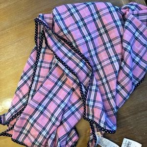 New Abercrombie pink plaid scarf. Smoke free home 15212 crossposted